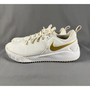 Womens Nike Air Zoom Hyperace 2 Gold Metallic Volleyball Shoes DM8199 Size 7